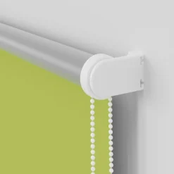 vidaXL Decoración-Estor Enrollable Opaco hojas verde 130x230cm Tela Ancho 126,6cm