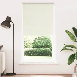 vidaXL Estor Enrollable Opaco Blanco Roto 110x230cm Tela Ancho 105,7cm Blanco crudo Hot