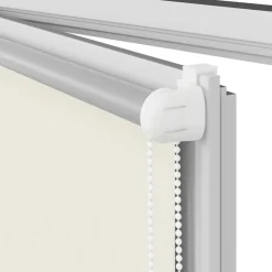 vidaXL Estor Enrollable Opaco Blanco Roto 110x230cm Tela Ancho 105,7cm Blanco crudo Hot
