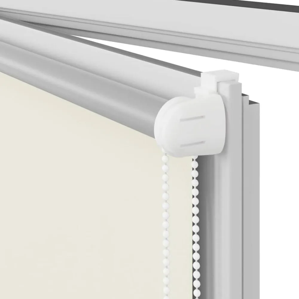 vidaXL Estor Enrollable Opaco Blanco Roto 110x230cm Tela Ancho 105,7cm Blanco crudo Hot