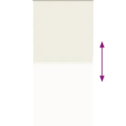 vidaXL Estor Enrollable Opaco Blanco Roto 110x230cm Tela Ancho 105,7cm Blanco crudo Hot
