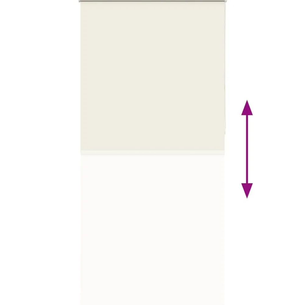 vidaXL Estor Enrollable Opaco Blanco Roto 110x230cm Tela Ancho 105,7cm Blanco crudo Hot