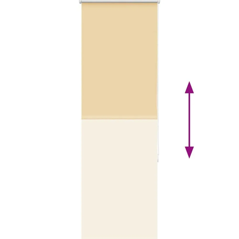 vidaXL Decoración-Estor Enrollable Opaco 40x130 cm Tela Ancho 35,7 cm