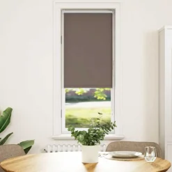 vidaXL Estor Enrollable Opaco color 40x130 cm Tela Ancho 35,7 cm Café New