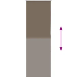 vidaXL Estor Enrollable Opaco color 40x130 cm Tela Ancho 35,7 cm Café New