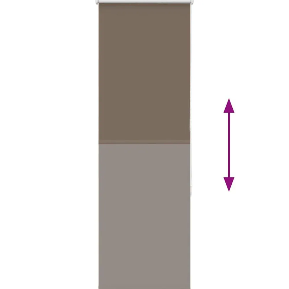 vidaXL Estor Enrollable Opaco color 40x130 cm Tela Ancho 35,7 cm Café New