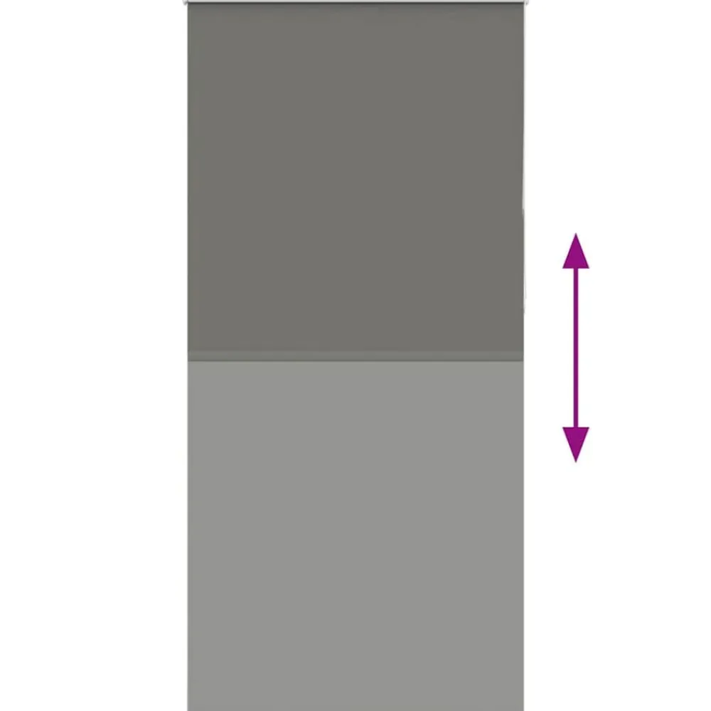 vidaXL Decoración-Estor Enrollable Opaco 105x230 cm Tela Ancho 100,7 cm