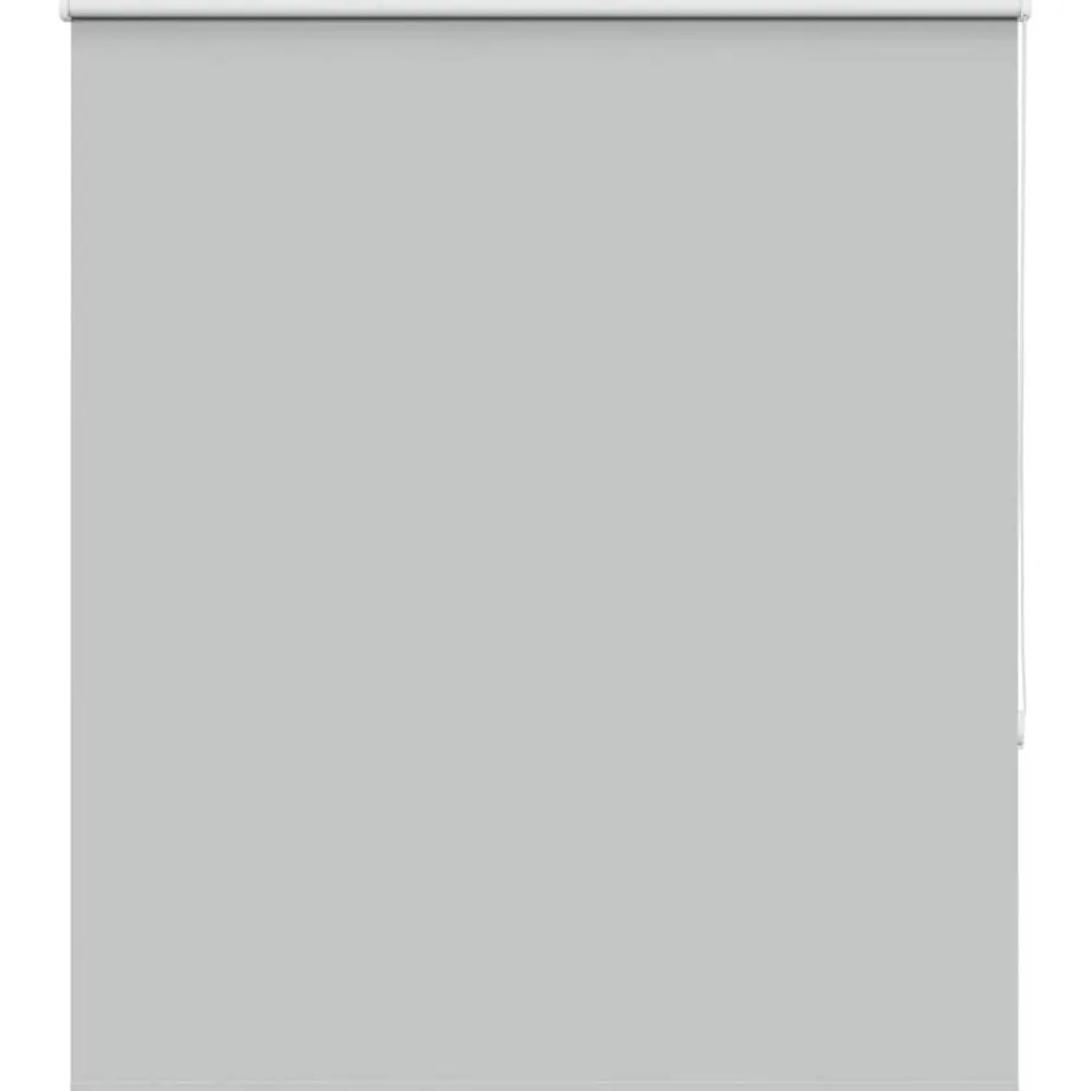 vidaXL Estor Enrollable Opaco 135x150 cm Tela Ancho 131,6cm Gris claro Clearance
