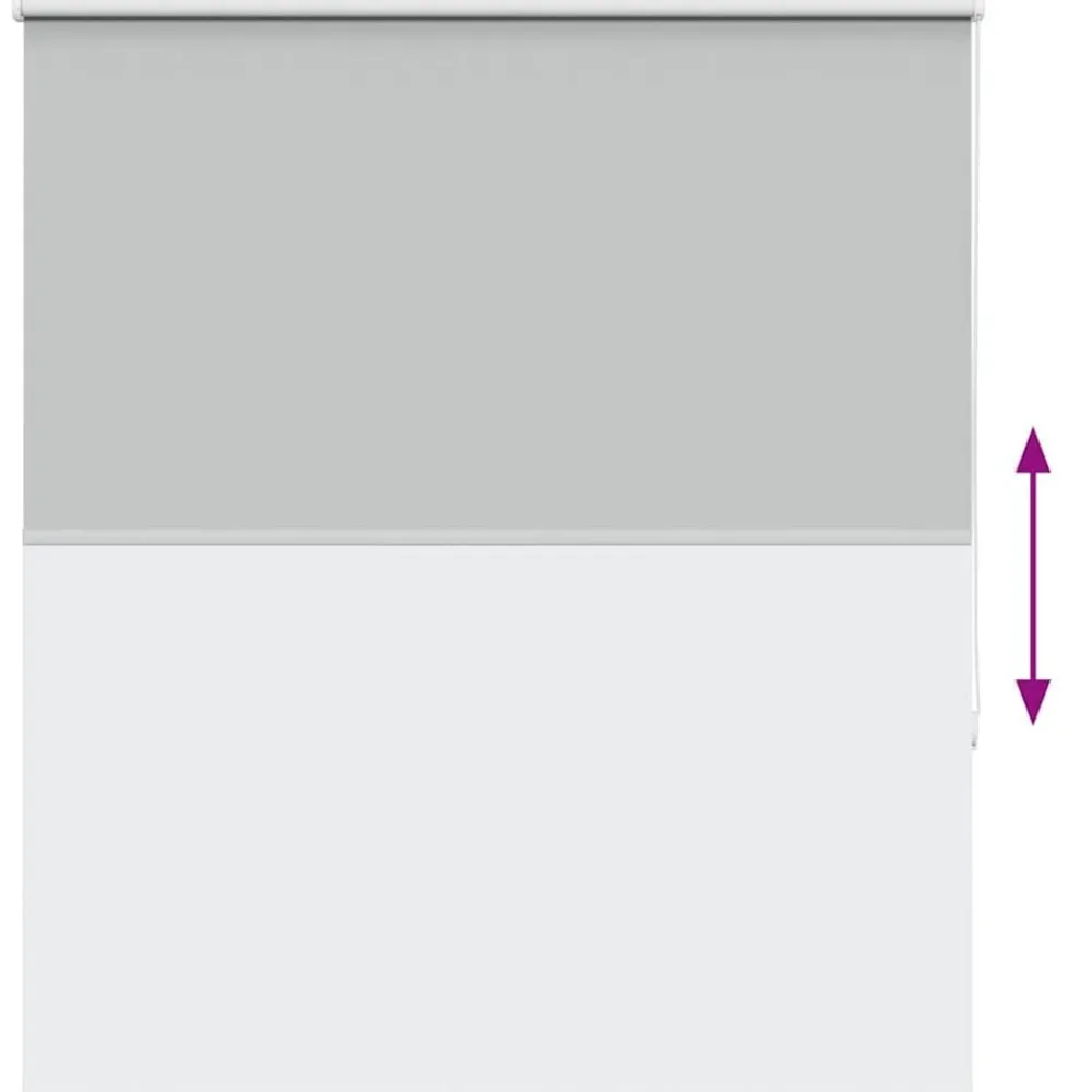 vidaXL Estor Enrollable Opaco 135x150 cm Tela Ancho 131,6cm Gris claro Clearance