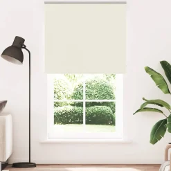 vidaXL Estor Enrollable Opaco Blanco Roto 130x230cm Tela Ancho 126,6cm Blanco crudo Best