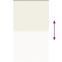 vidaXL Estor Enrollable Opaco Blanco Roto 130x230cm Tela Ancho 126,6cm Blanco crudo Best