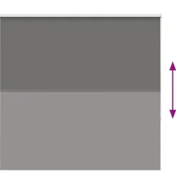 vidaXL Estor Enrollable Opaco 165x130 cm Tela Ancho 161,6 cm Gris Sale