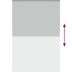 vidaXL Decoración-Estor Enrollable Opaco 150x230cm Tela Ancho 146,6cm