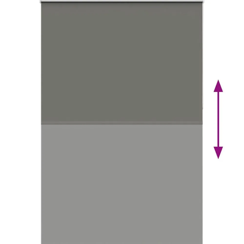 vidaXL Estor Enrollable Opaco 165x210 cm Tela Ancho 161,6 cm Gris Hot