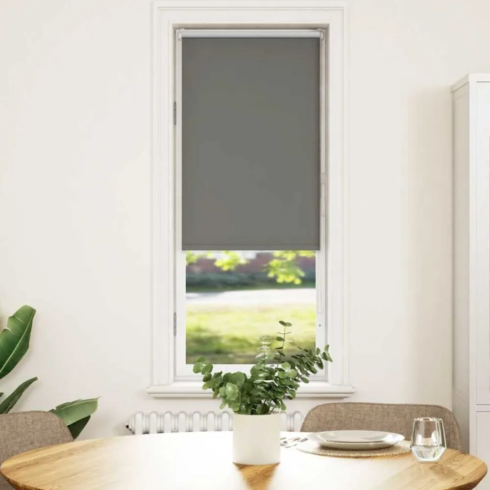 vidaXL Decoración-Estor Enrollable Opaco 40x130 cm Tela Ancho 35,7 cm