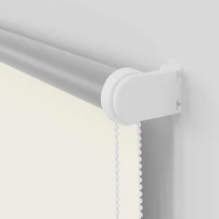 vidaXL Decoración-Estor Enrollable Opaco Blanco Roto 120x210cm Tela Ancho 116,6cm