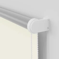 vidaXL Decoración-Estor Enrollable Opaco Blanco Roto 160x210cm Tela Ancho 156,6cm