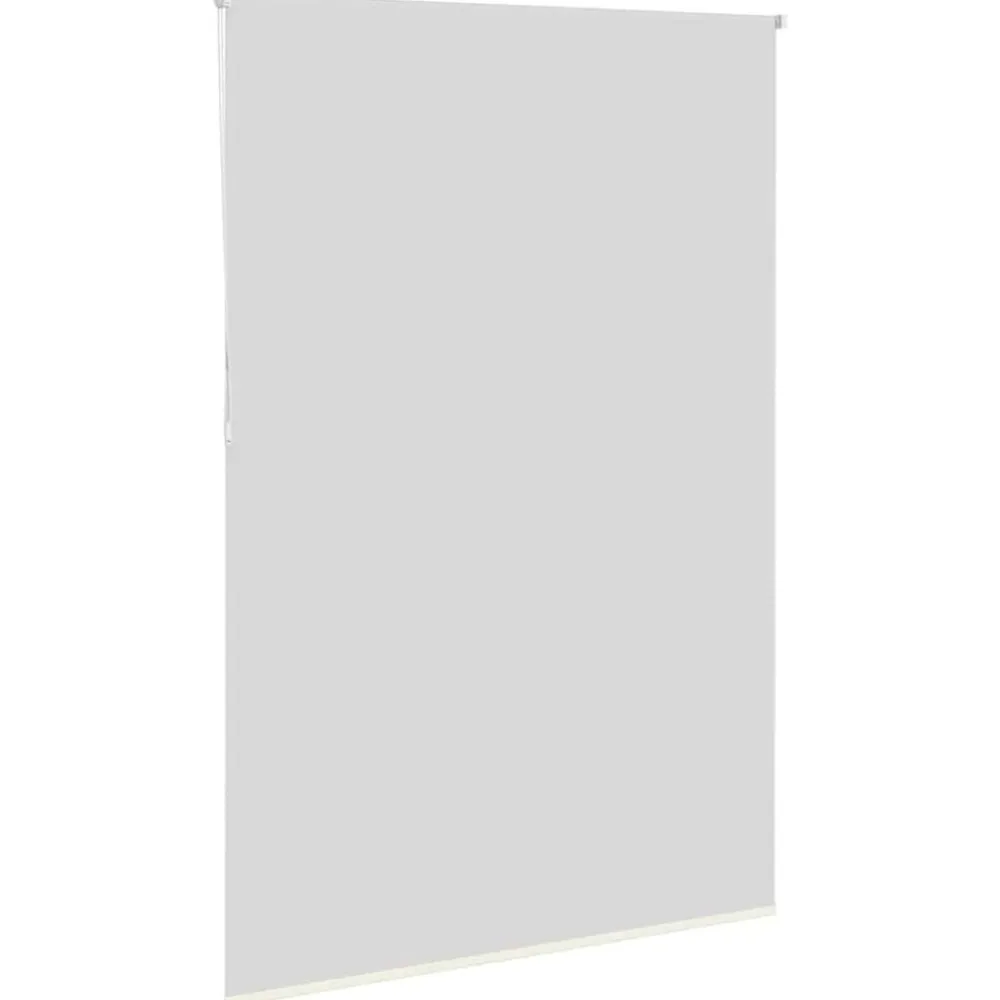 vidaXL Decoración-Estor Enrollable Opaco Blanco Roto 160x210cm Tela Ancho 156,6cm