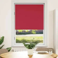 vidaXL Estor enrollable opaco 84,4x175 cm, tela, ancho 80 cm, Rojo Best