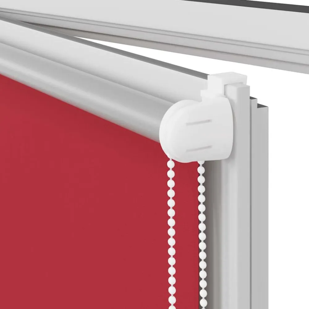 vidaXL Estor enrollable opaco 84,4x175 cm, tela, ancho 80 cm, Rojo Best