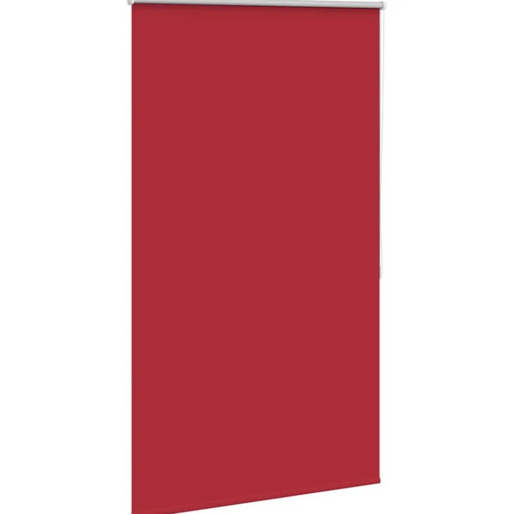 vidaXL Estor enrollable opaco 84,4x175 cm, tela, ancho 80 cm, Rojo Best