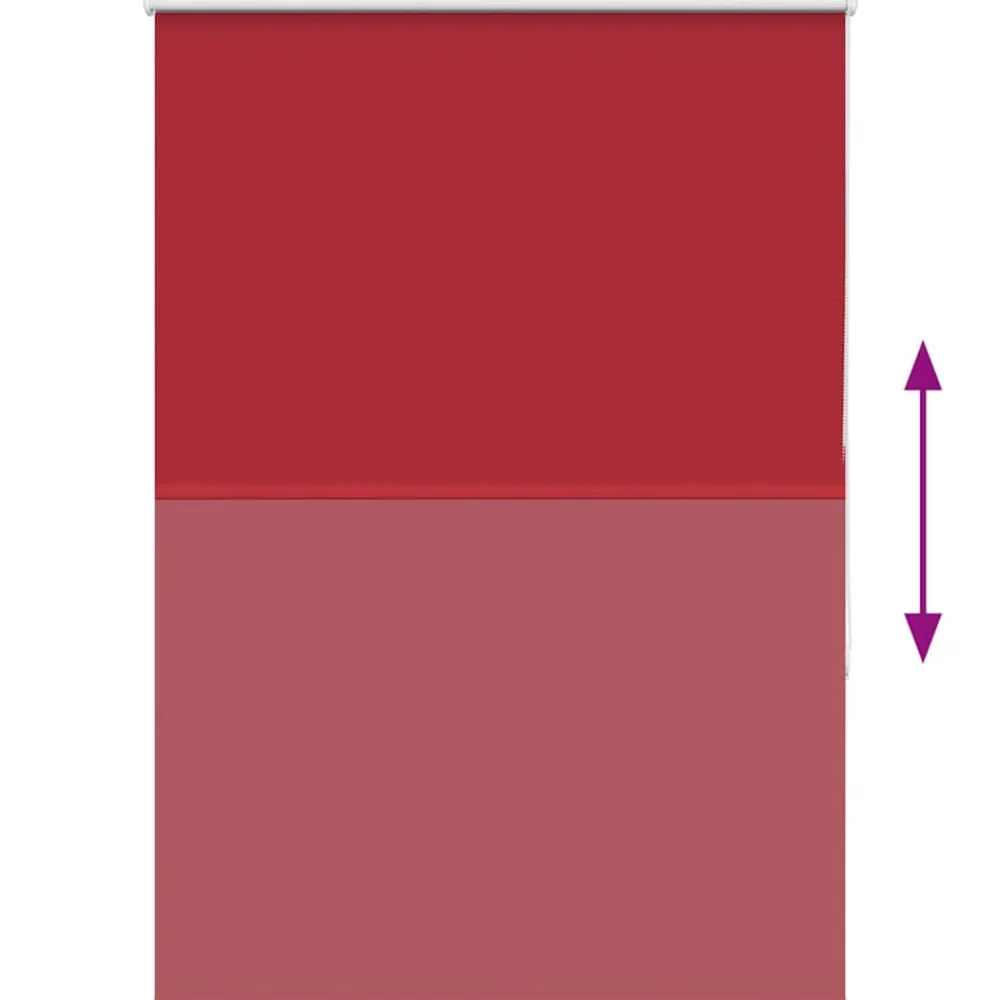 vidaXL Estor Enrollable Opaco 105x150 cm Tela Ancho 100,7 cm Rojo Outlet