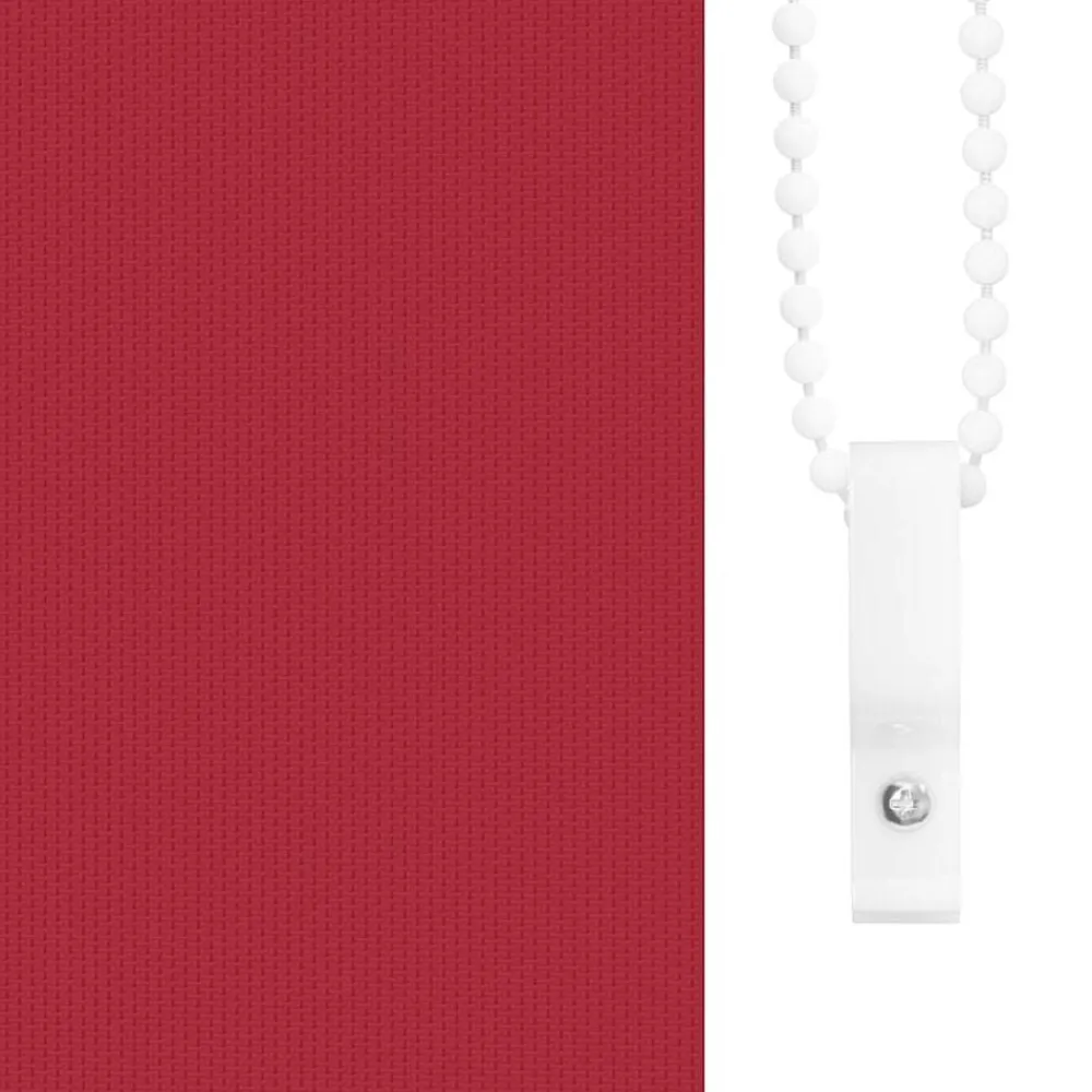 vidaXL Estor Enrollable Opaco 105x150 cm Tela Ancho 100,7 cm Rojo Outlet