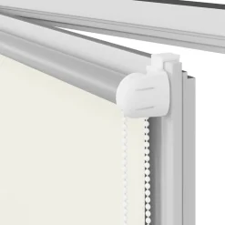 vidaXL Estor Enrollable Opaco Blanco Roto 110x130cm Tela Ancho 105,7cm Blanco crudo Online