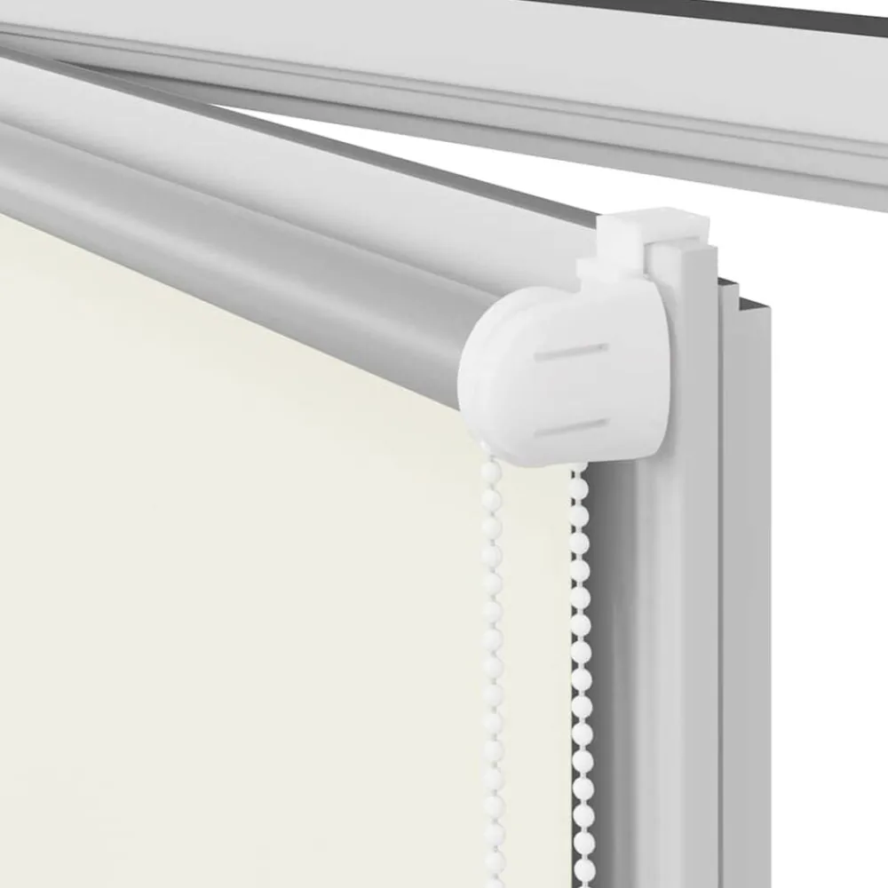 vidaXL Estor Enrollable Opaco Blanco Roto 110x130cm Tela Ancho 105,7cm Blanco crudo Online