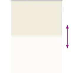 vidaXL Estor Enrollable Opaco Blanco Roto 110x130cm Tela Ancho 105,7cm Blanco crudo Online