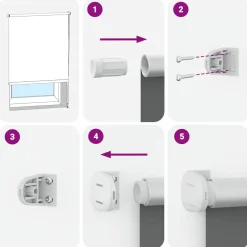 vidaXL Estor Enrollable Opaco Blanco Roto 110x130cm Tela Ancho 105,7cm Blanco crudo Online