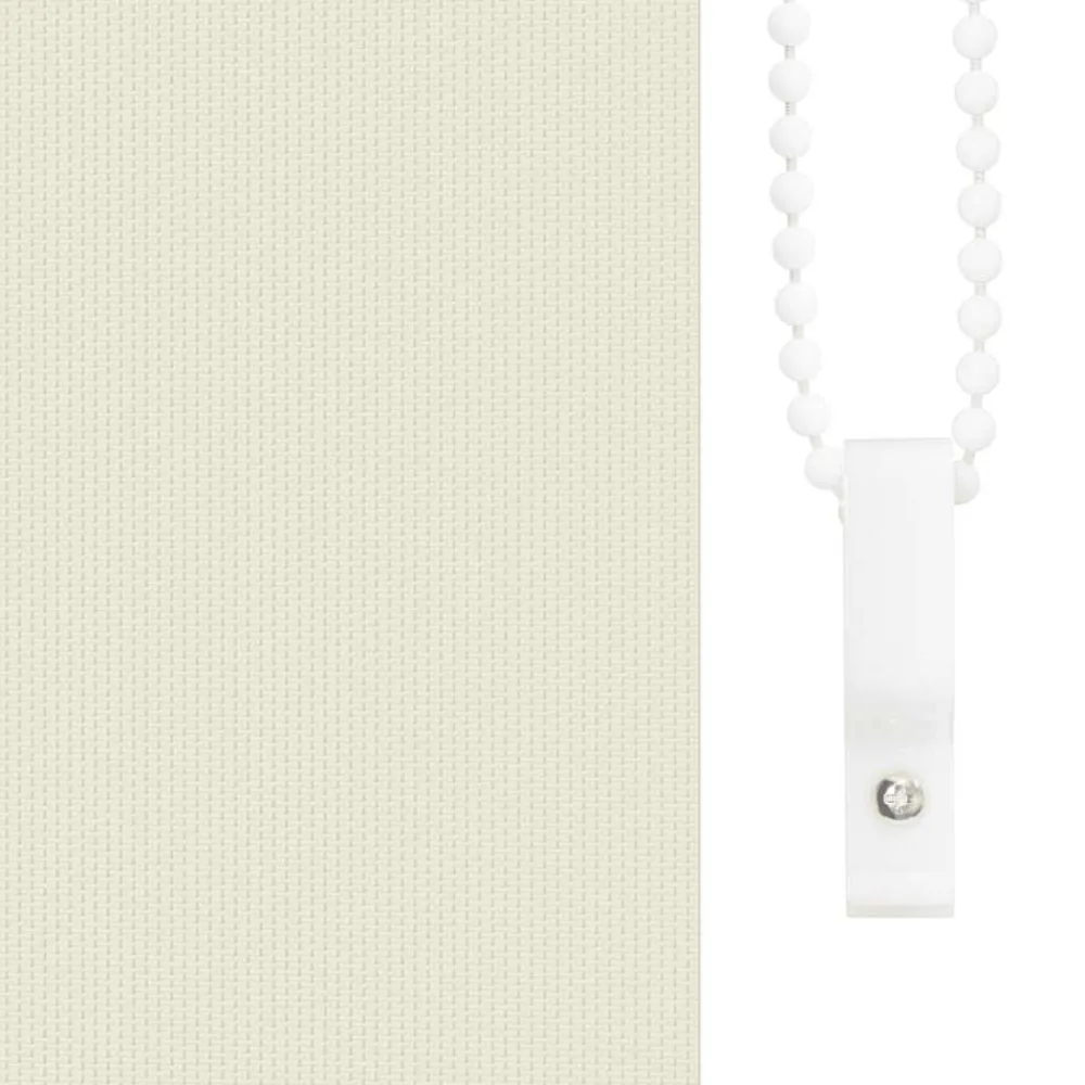 vidaXL Estor Enrollable Opaco Blanco Roto 110x130cm Tela Ancho 105,7cm Blanco crudo Online