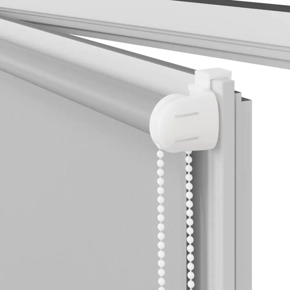 vidaXL Estor Enrollable Opaco 110x230 cm Tela Ancho 105,7cm Gris claro