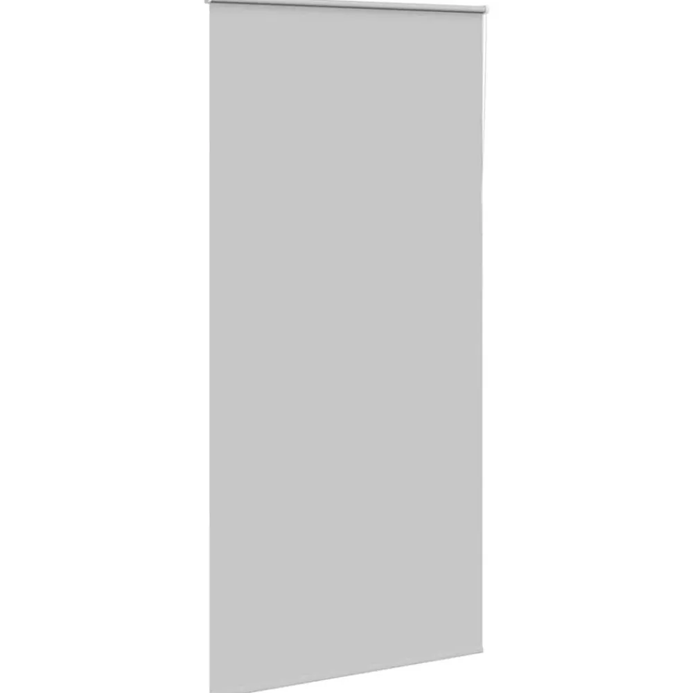 vidaXL Estor Enrollable Opaco 110x230 cm Tela Ancho 105,7cm Gris claro