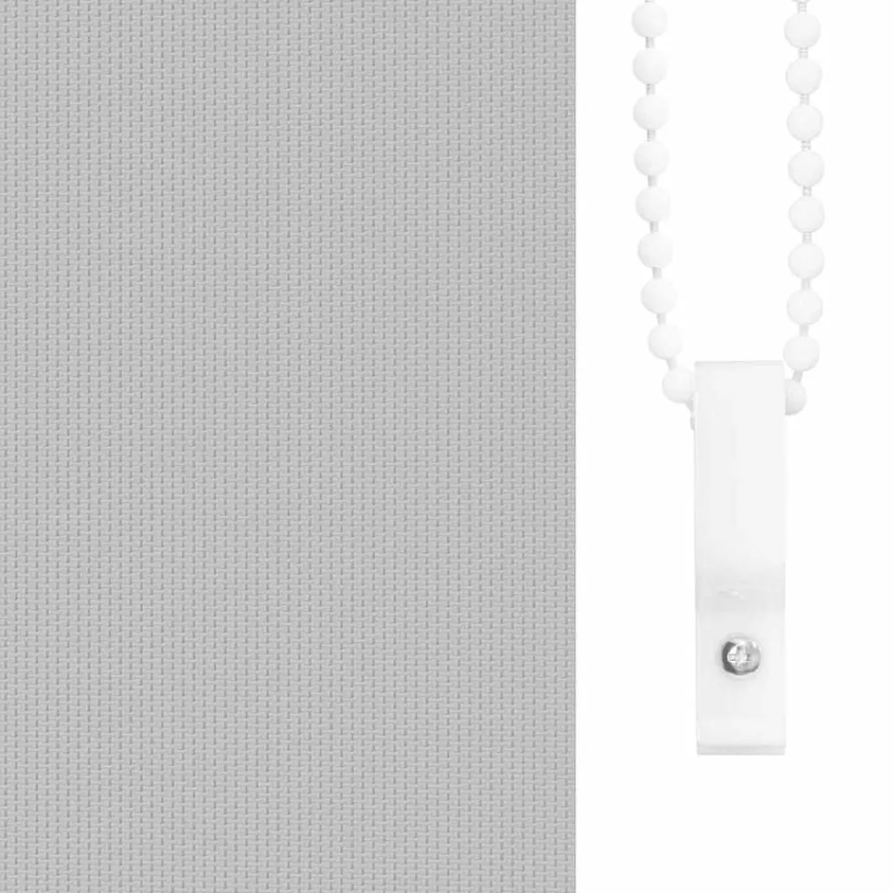 vidaXL Estor Enrollable Opaco 110x230 cm Tela Ancho 105,7cm Gris claro