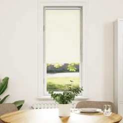 vidaXL Estor Enrollable Opaco blanco roto 40x130 cm Tela Ancho 35,7 cm Blanco crudo Online