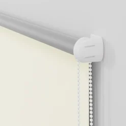 vidaXL Estor Enrollable Opaco blanco roto 40x130 cm Tela Ancho 35,7 cm Blanco crudo Online