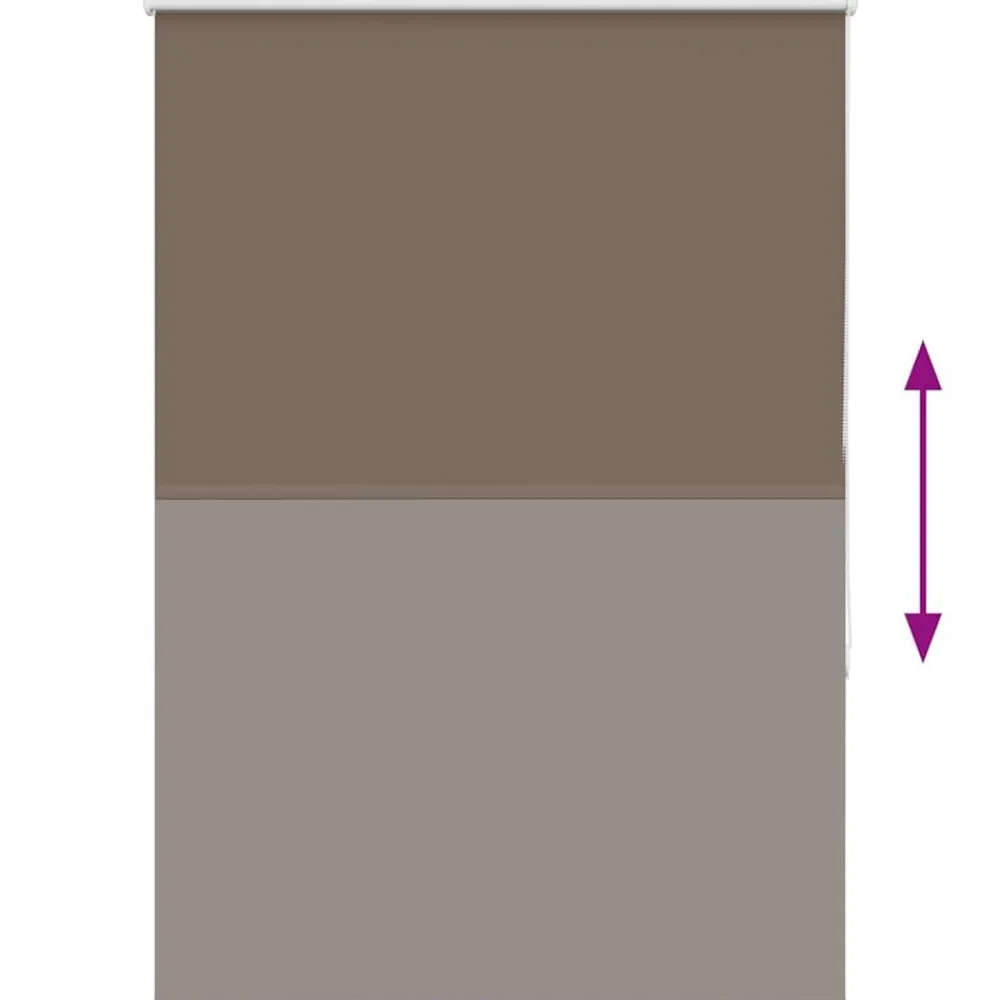 vidaXL Estor Enrollable Opaco Color 105x130 cm Tela Ancho 100,7cm Café Outlet