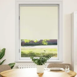 vidaXL Estor enrollable opaco 84,4x175 cm, ancho de tela 80 cm, color blanco roto Blanco crudo Best
