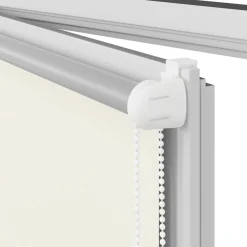 vidaXL Estor enrollable opaco 84,4x175 cm, ancho de tela 80 cm, color blanco roto Blanco crudo Best