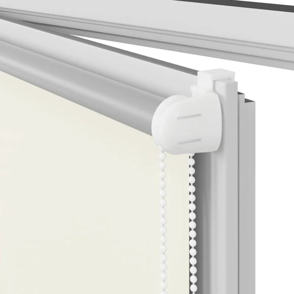 vidaXL Estor enrollable opaco 84,4x175 cm, ancho de tela 80 cm, color blanco roto Blanco crudo Best