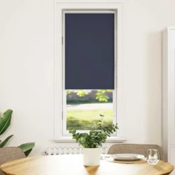 vidaXL Estor Enrollable Opaco 40x130 cm Tela Ancho 35,7 cm Marino New
