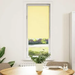 vidaXL Estor Enrollable Opaco 40x130 cm Tela Ancho 35,7 cm Amarillo