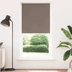 vidaXL Estor Enrollable Opaco Color 115x210cm Tela Ancho 110,7cm Café Outlet