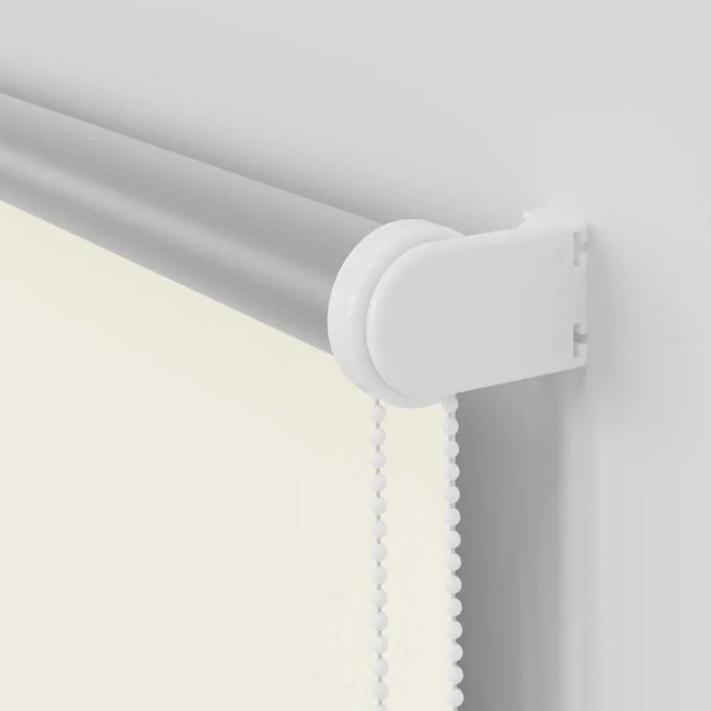 vidaXL Estor Enrollable Opaco Blanco Roto 130x130cm Tela Ancho 126,6cm Blanco crudo