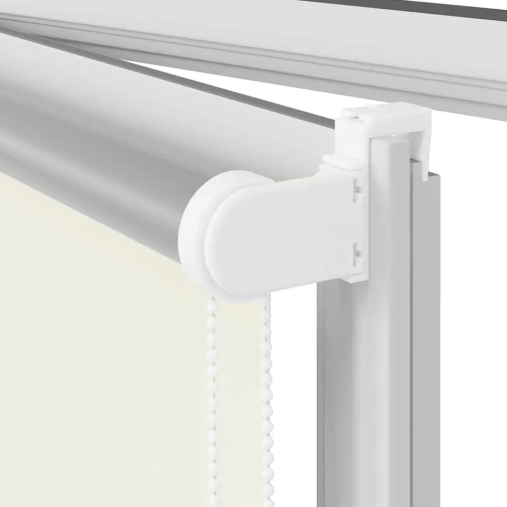 vidaXL Estor Enrollable Opaco Blanco Roto 130x130cm Tela Ancho 126,6cm Blanco crudo