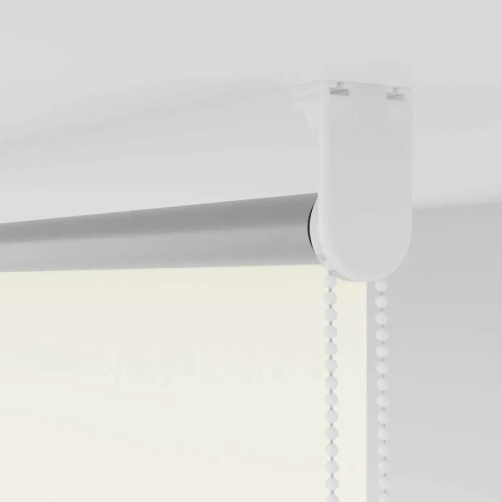 vidaXL Estor Enrollable Opaco Blanco Roto 130x130cm Tela Ancho 126,6cm Blanco crudo