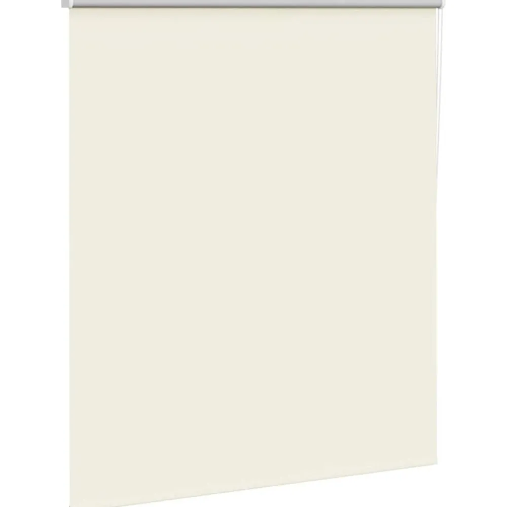 vidaXL Estor Enrollable Opaco Blanco Roto 130x130cm Tela Ancho 126,6cm Blanco crudo