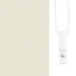 vidaXL Estor Enrollable Opaco Blanco Roto 130x130cm Tela Ancho 126,6cm Blanco crudo