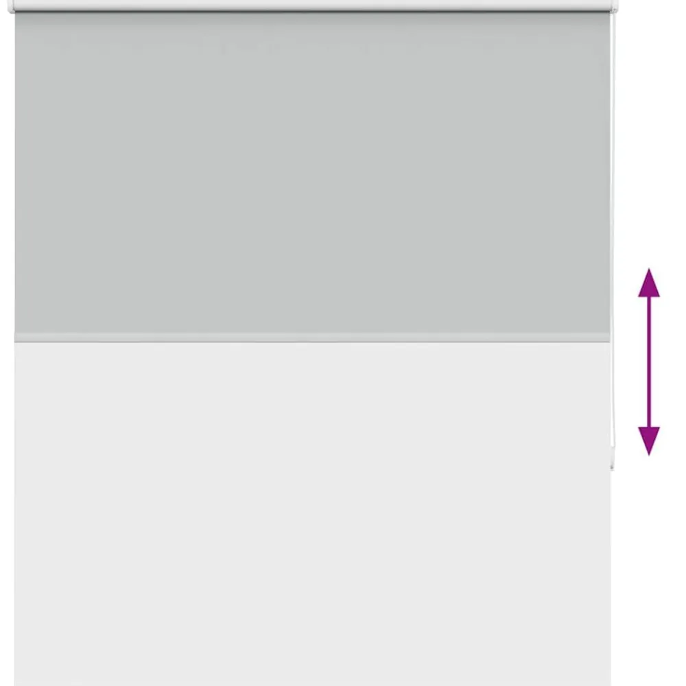 vidaXL Decoración-Estor Enrollable Opaco 120x130 cm Tela Ancho 116,6cm